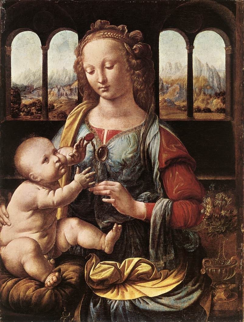 Leonardo da Vinci The Madonna of the Carnation